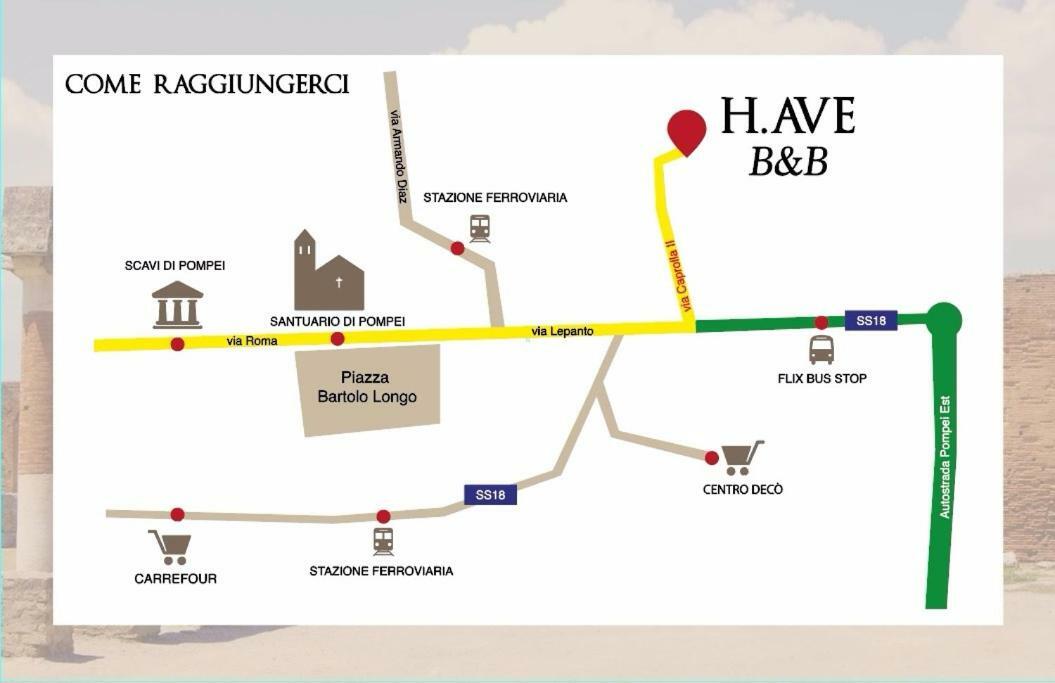 H.Ave Bed & Breakfast ปอมเปอี ภายนอก รูปภาพ